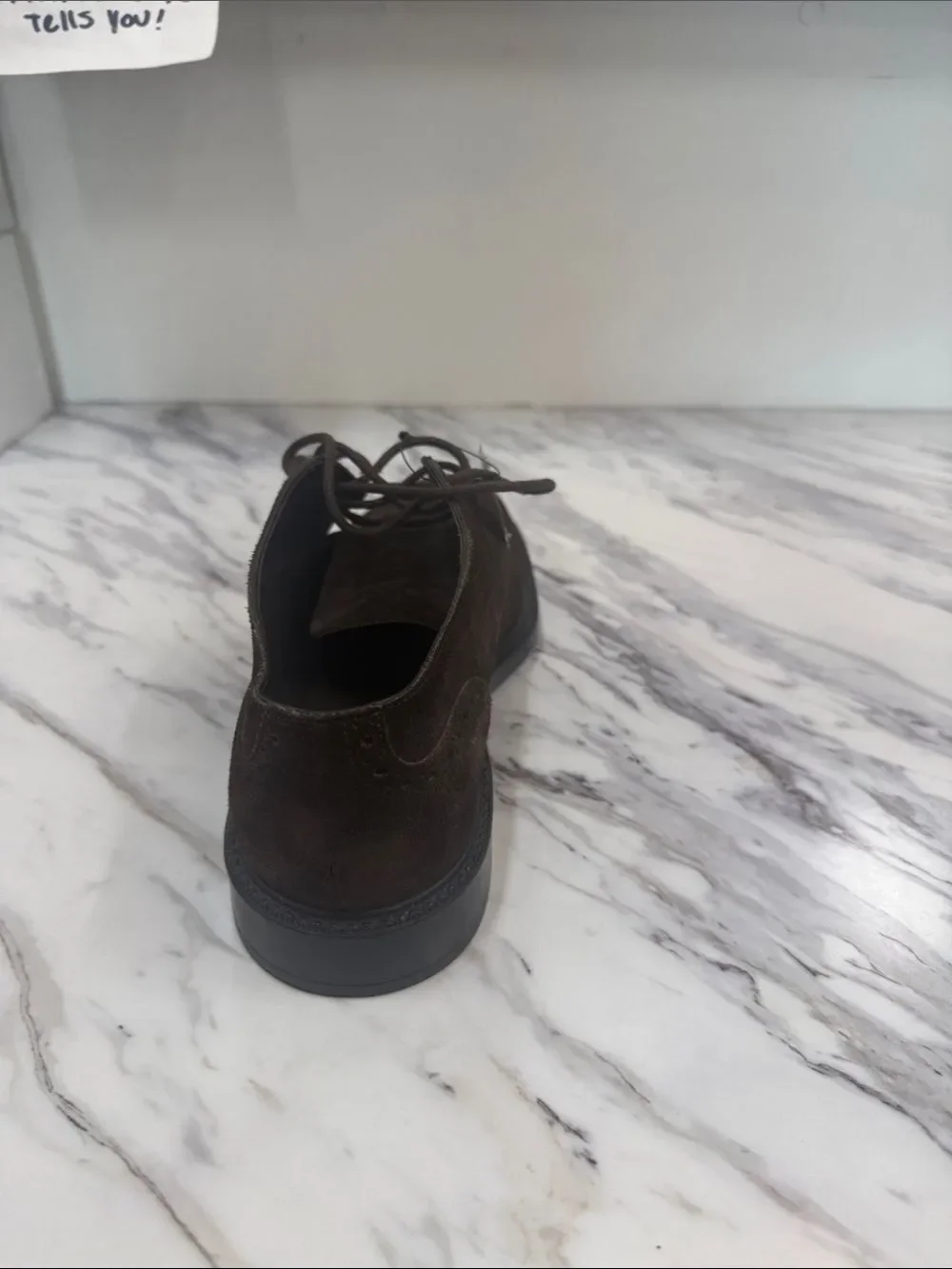 Tod's Dark Brown Suede Wingtip Derby